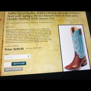 Western boots. Brand new in box